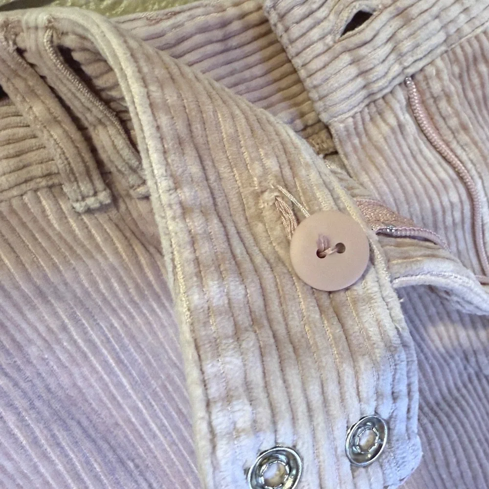 Old Navy Pink Corduroy Pleated Mini Skirt Size 12 Mid Rise Pastel Y2K Style